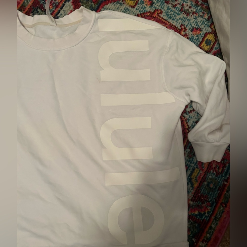 Lulu Lemon Perfectly Oversized Logo Sweatshirt Sz. 16